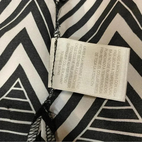 VGT Alfred Dunner 80s Women's Blouse Button Down Psychadelic Geometric Print 16 - Picture 11 of 15